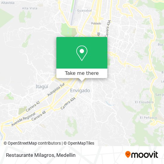 Restaurante Milagros map