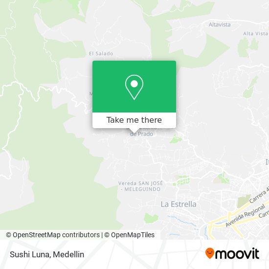 Mapa de Sushi Luna