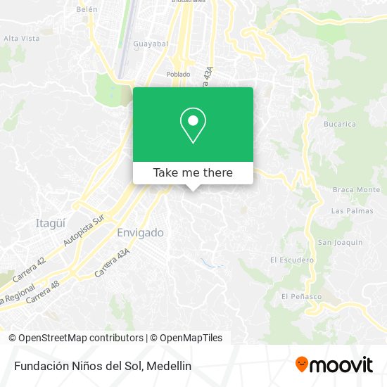 Fundación Niños del Sol map
