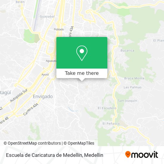 Mapa de Escuela de Caricatura de Medellín