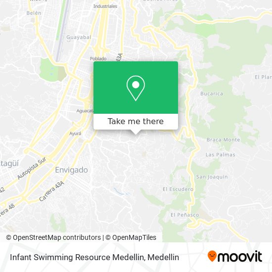 Mapa de Infant Swimming Resource Medellin