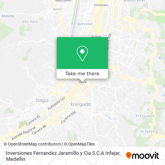 Inversiones Fernandez Jaramillo y Cia S.C.A Infejar map