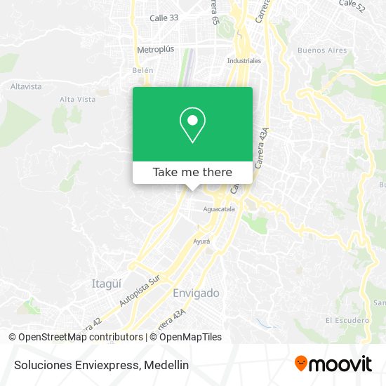 Soluciones Enviexpress map