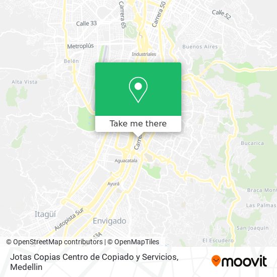 Jotas Copias Centro de Copiado y Servicios map