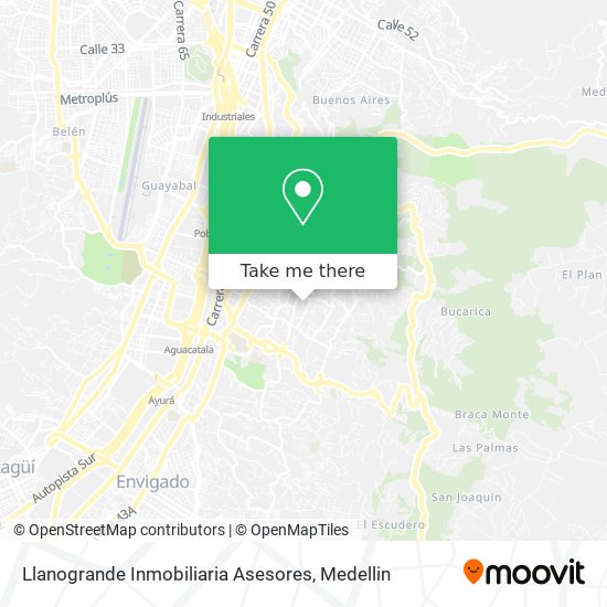 Llanogrande Inmobiliaria Asesores map