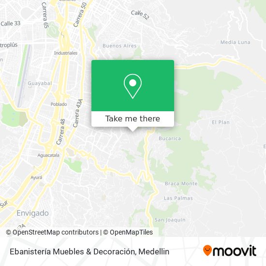 Ebanistería Muebles & Decoración map