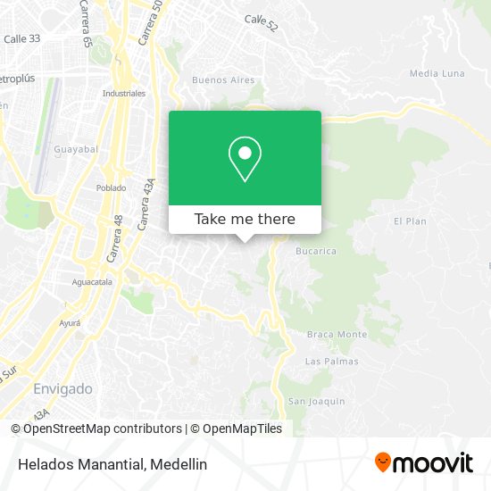 Mapa de Helados Manantial