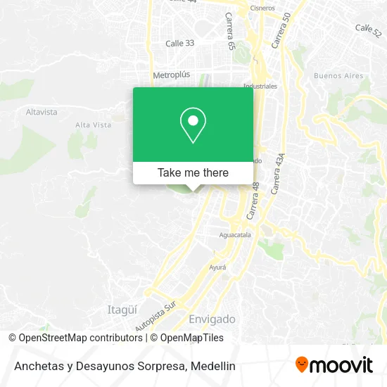Anchetas y Desayunos Sorpresa map