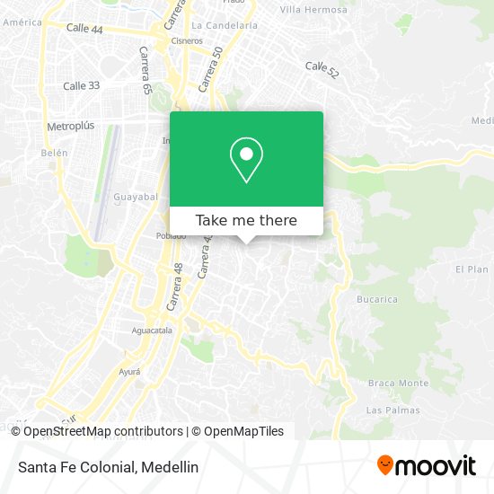 Mapa de Santa Fe Colonial