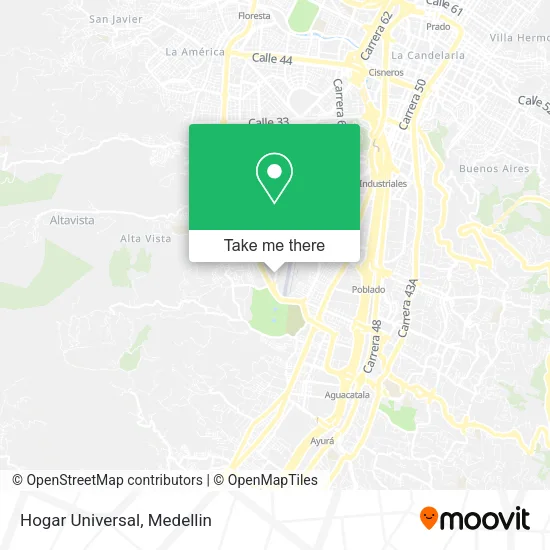 Hogar Universal map