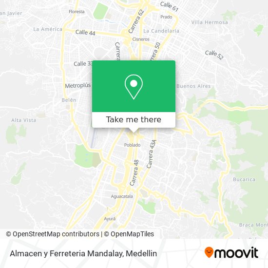 Mapa de Almacen y Ferreteria Mandalay