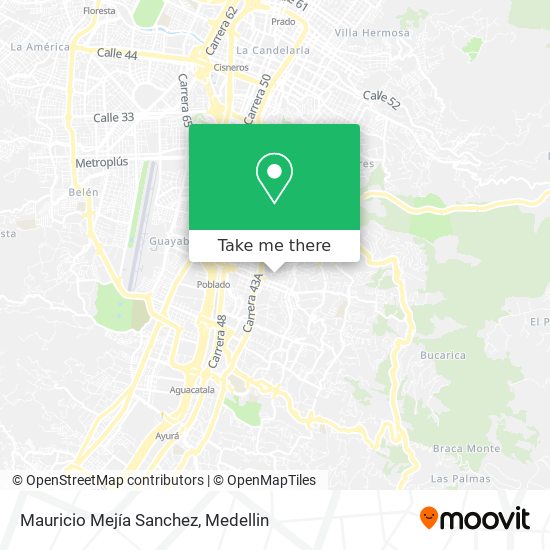 Mauricio Mejía Sanchez map