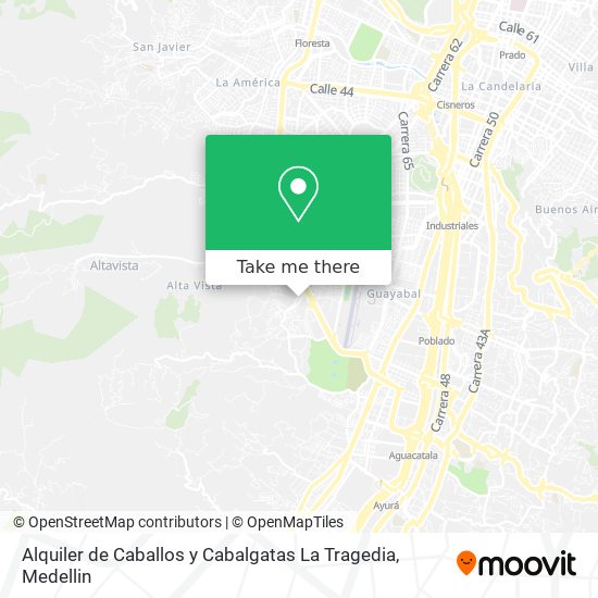 Alquiler de Caballos y Cabalgatas La Tragedia map
