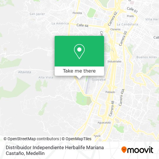Distribuidor Independiente Herbalife Mariana Castaño map