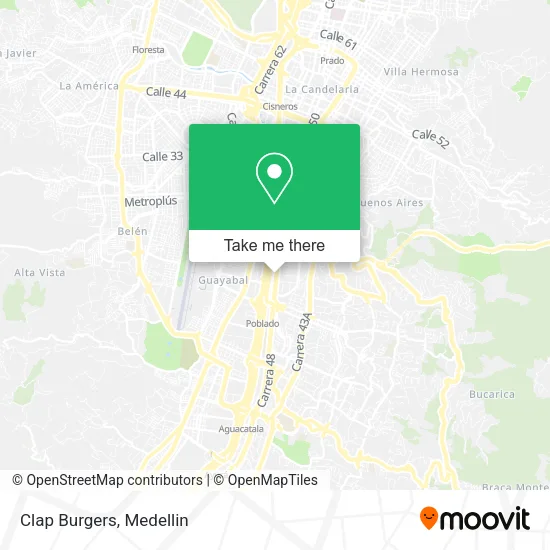 Clap Burgers map