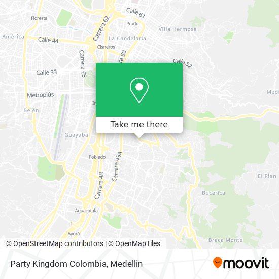 Party Kingdom Colombia map