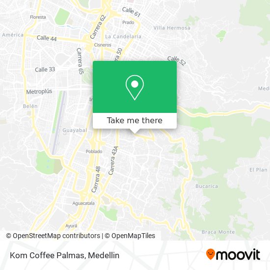 Kom Coffee Palmas map