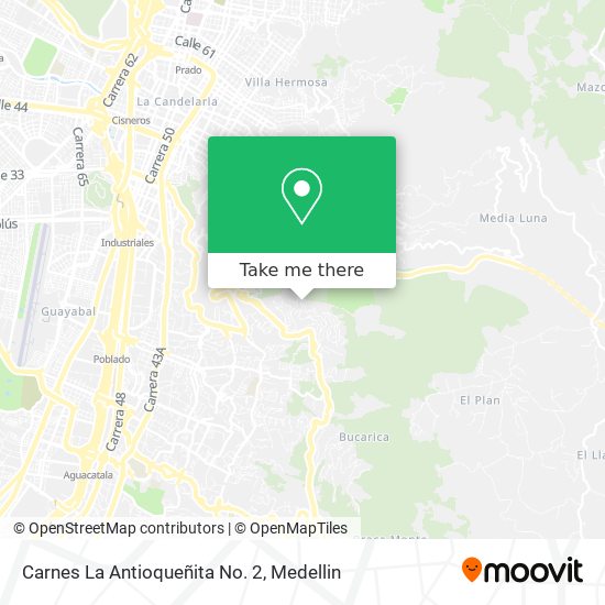 Carnes La Antioqueñita No. 2 map