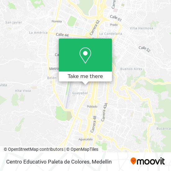 Centro Educativo Paleta de Colores map