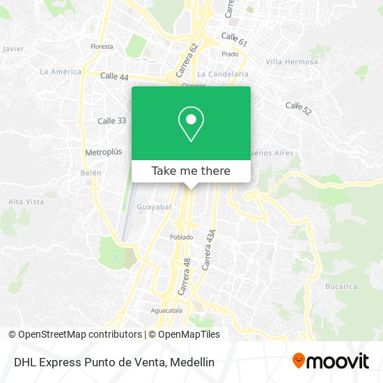 DHL Express Punto de Venta map