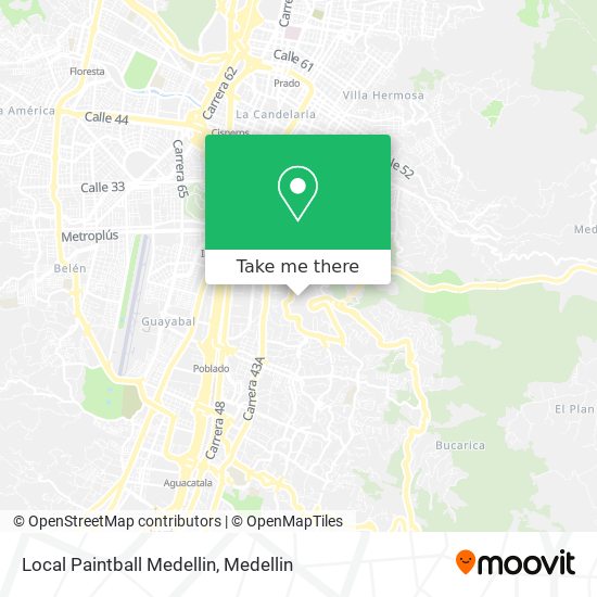 Local Paintball Medellin map