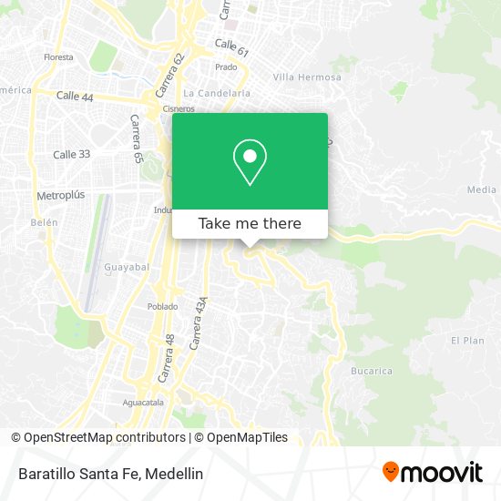 Baratillo Santa Fe map