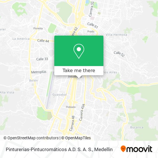 Mapa de Pinturerias-Pintucromáticos A.D. S. A. S.