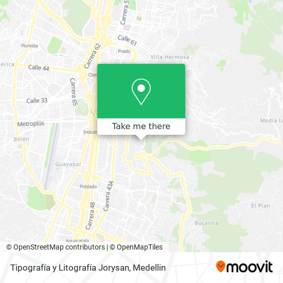Tipografía y Litografía Jorysan map