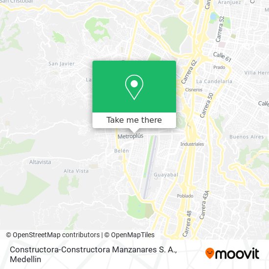 Mapa de Constructora-Constructora Manzanares S. A.