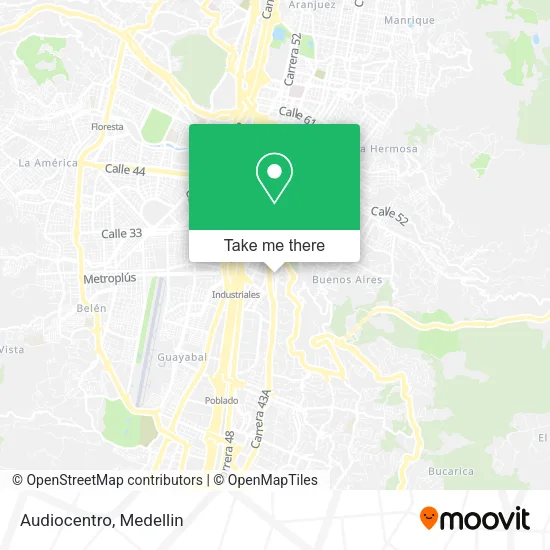 Audiocentro map
