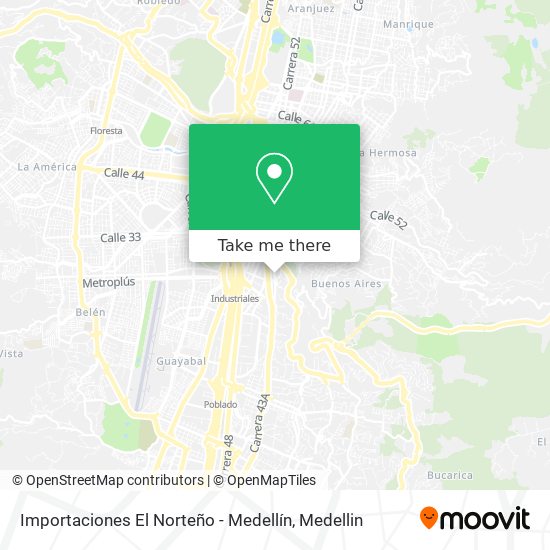 Importaciones El Norteño - Medellín map