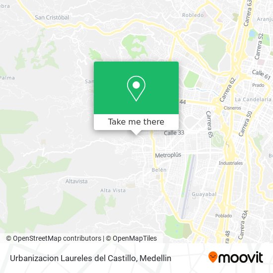 Urbanizacion Laureles del Castillo map