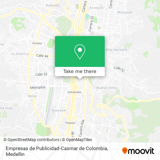 Empresas de Publicidad-Casmar de Colombia map
