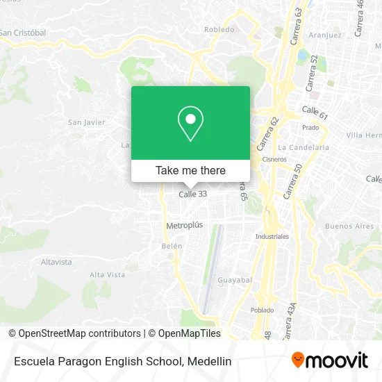 Escuela Paragon English School map