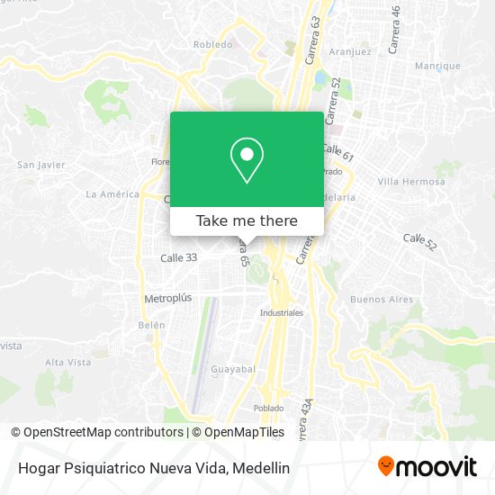 Hogar Psiquiatrico Nueva Vida map