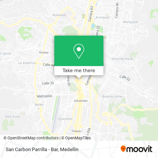 Mapa de San Carbon Parrilla - Bar