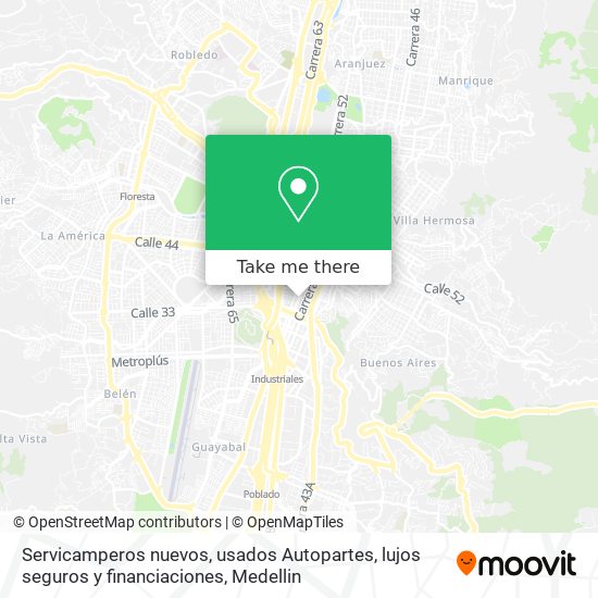 Servicamperos nuevos, usados Autopartes, lujos seguros y financiaciones map