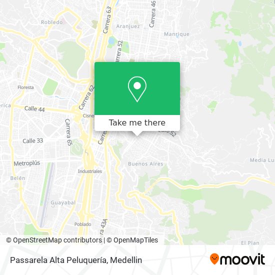 Mapa de Passarela Alta Peluquería