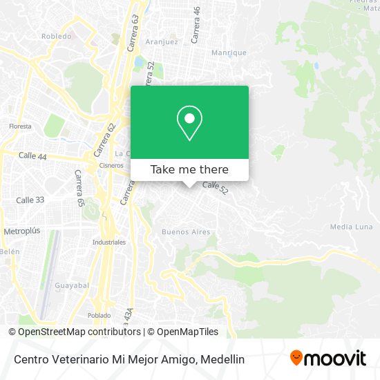Mapa de Centro Veterinario Mi Mejor Amigo