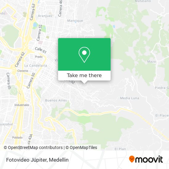 Fotovideo Júpiter map