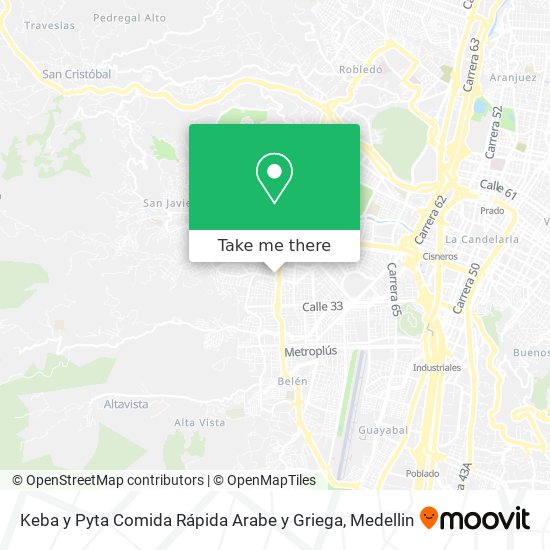 Keba y Pyta Comida Rápida Arabe y Griega map