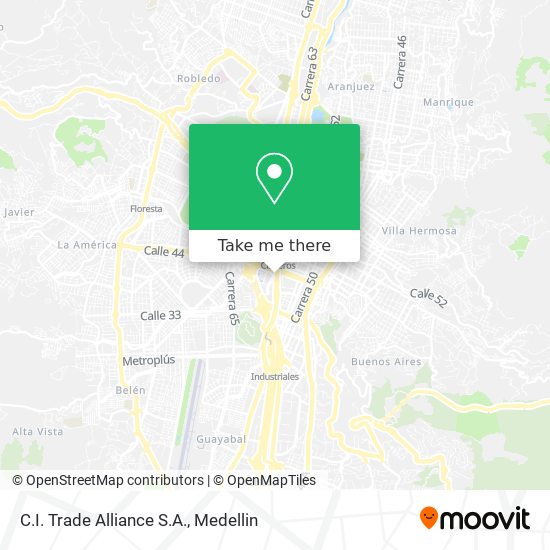 C.I. Trade Alliance S.A. map