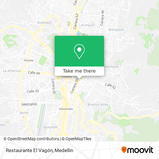 Restaurante El Vagón map