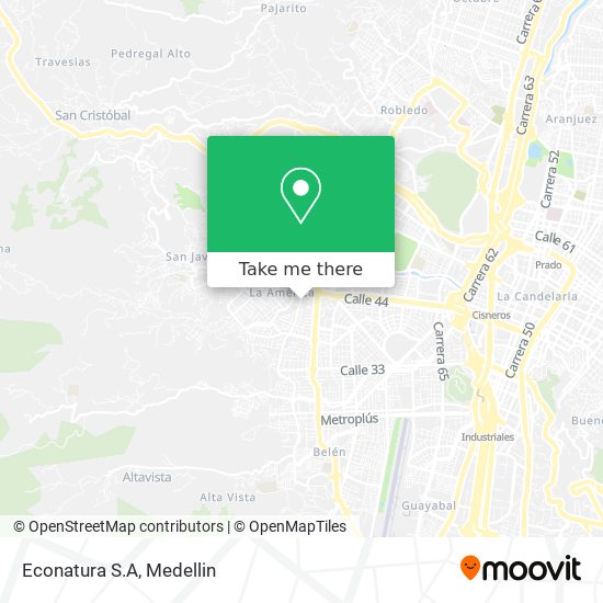 Mapa de Econatura S.A