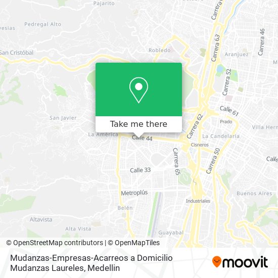 Mudanzas-Empresas-Acarreos a Domicilio Mudanzas Laureles map