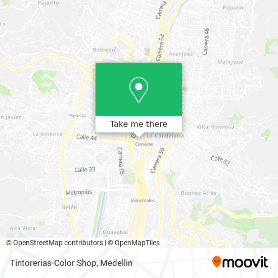 Tintorerias-Color Shop map