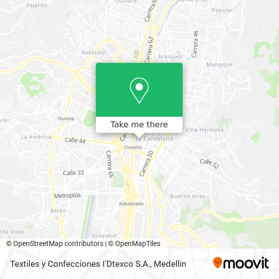 Mapa de Textiles y Confecciones I'Dtexco S.A.