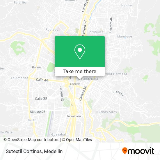 Mapa de Sutextil Cortinas