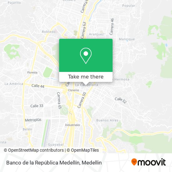 Banco de la República Medellín map