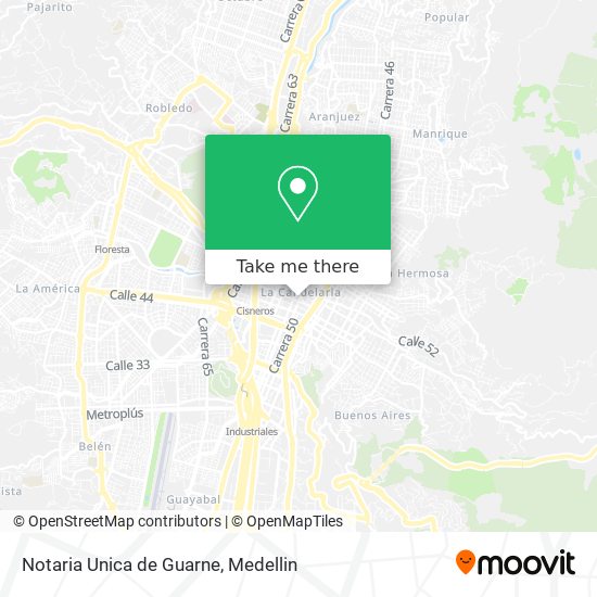 Notaria Unica de Guarne map